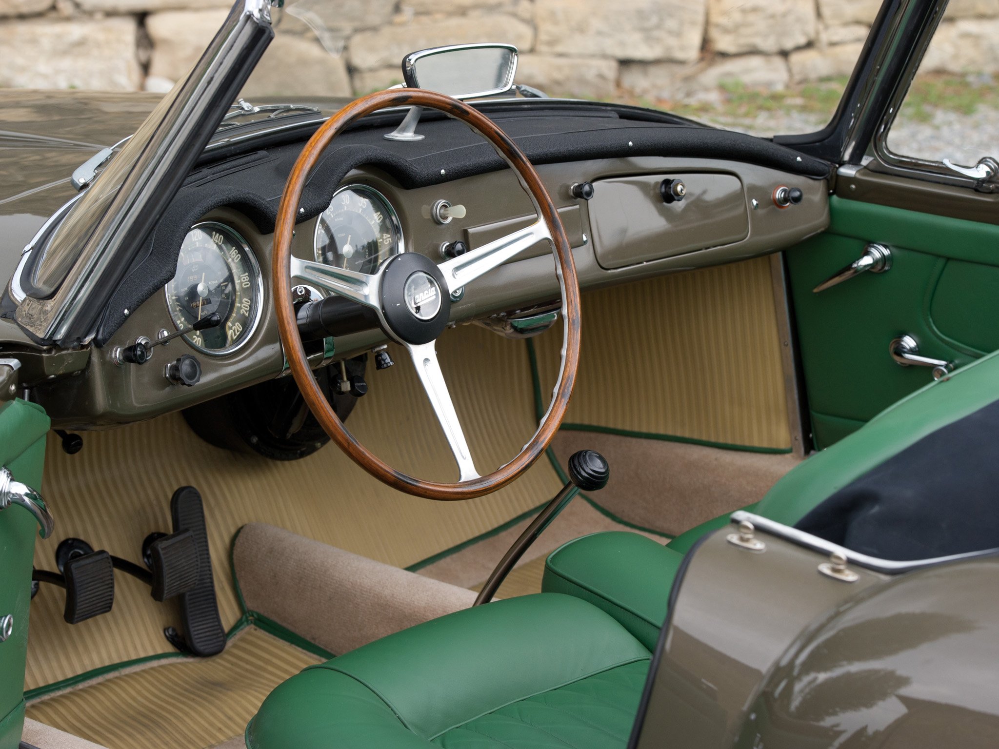 1956 58, Lancia, Aurelia, G t, Convertible,  b24 , Retro, Interior Wallpaper