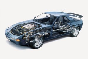 1986, Porsche, 928, S 4, Supercar, Engine, Interior