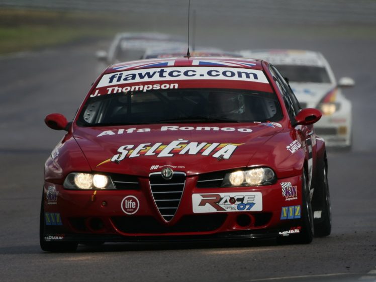 2004 07, Alfa, Romeo, 156, Super, 2000,  se107 , Wtcc, Race, Racing HD Wallpaper Desktop Background