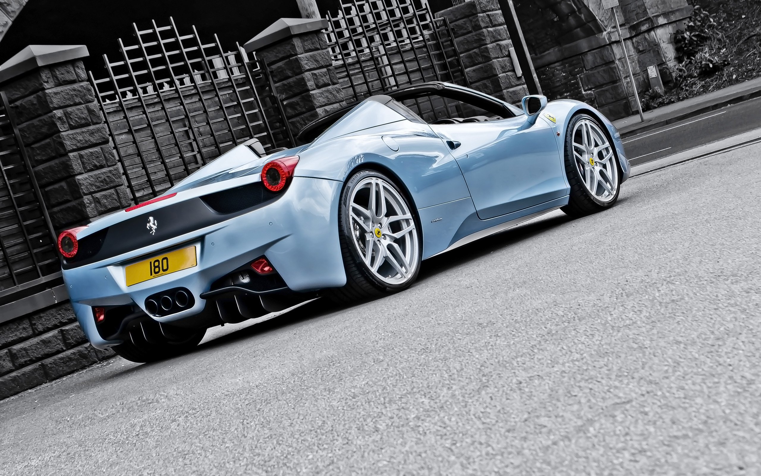 2013, A kahn design, Ferrari, 458, Spider, Blue, Supercar Wallpaper