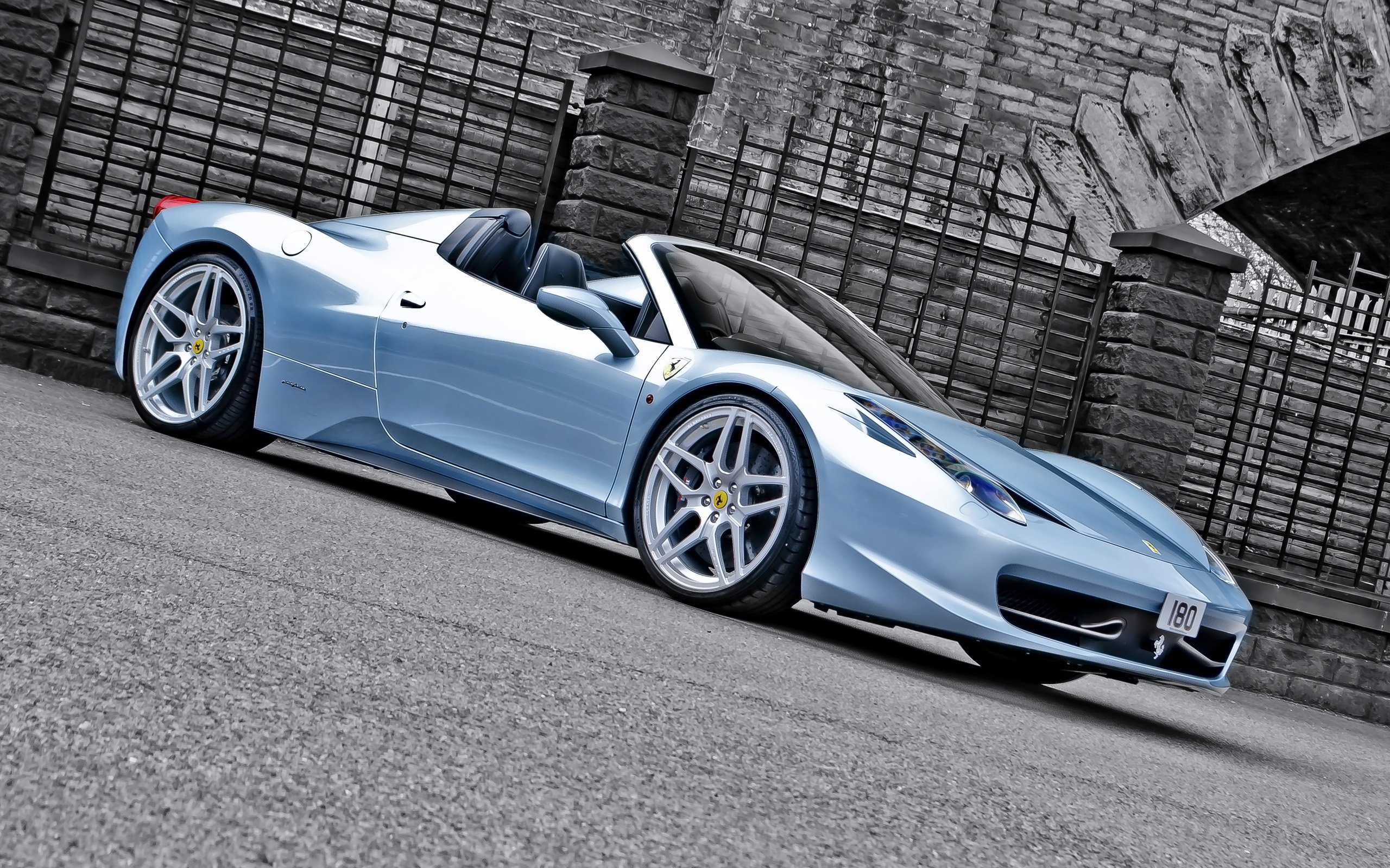 2013, A kahn design, Ferrari, 458, Spider, Blue, Supercar, Fs Wallpaper