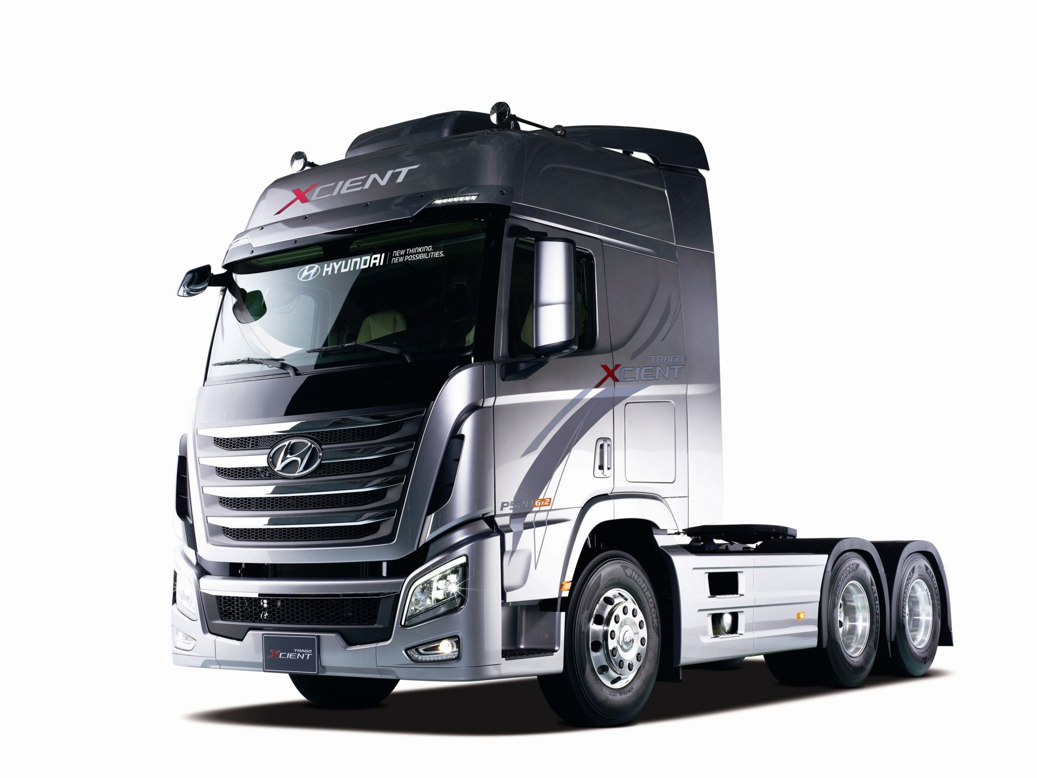 2013, Hyundai, Trago, Xcient, 6x2, Tractor, Semi Wallpaper