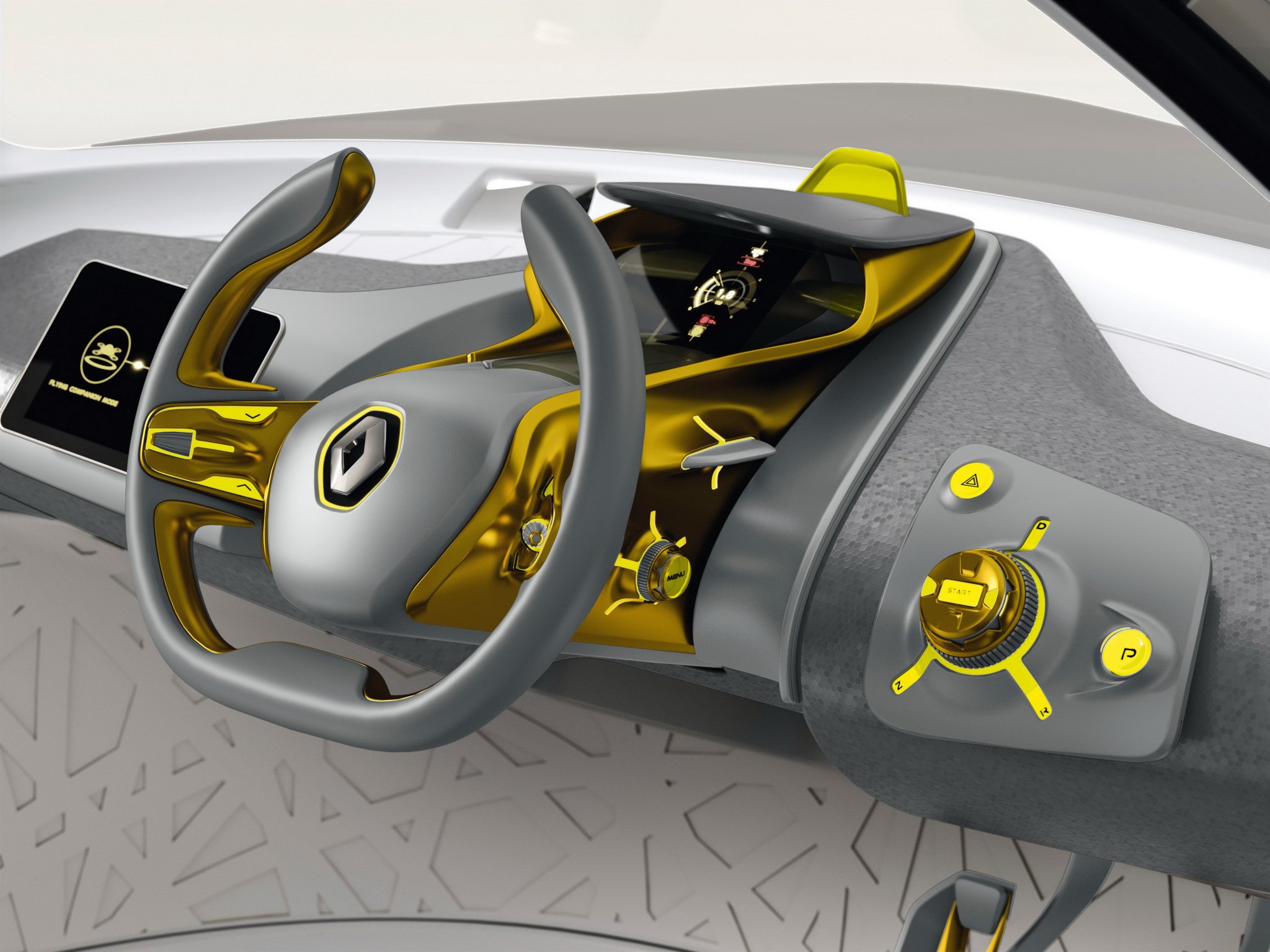 2014, Renault, Kwid, Concept, Interior Wallpaper