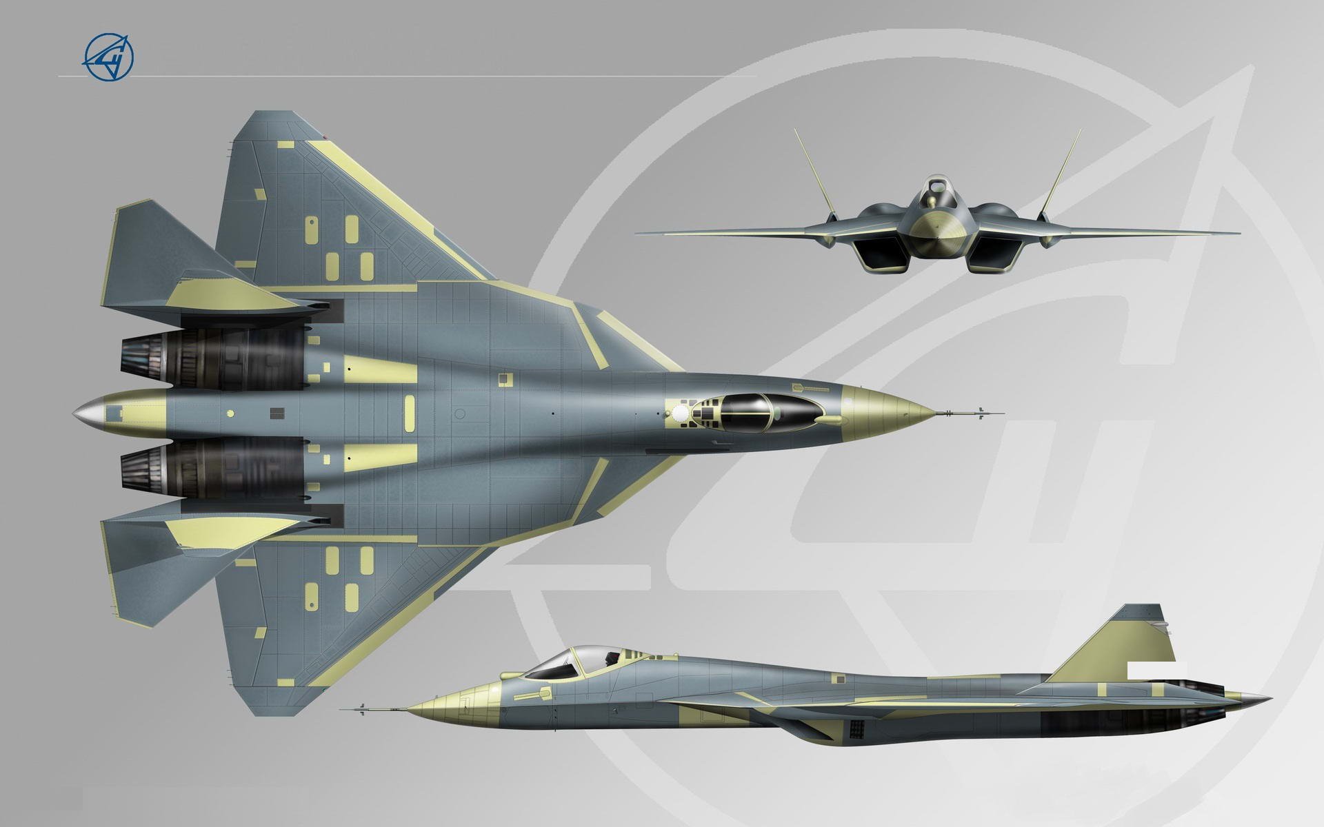 sukhoi, T 50, Fighter, Jet, Military, Airplane, Plane, Stealth, Pak, F a, Russian,  54 Wallpaper