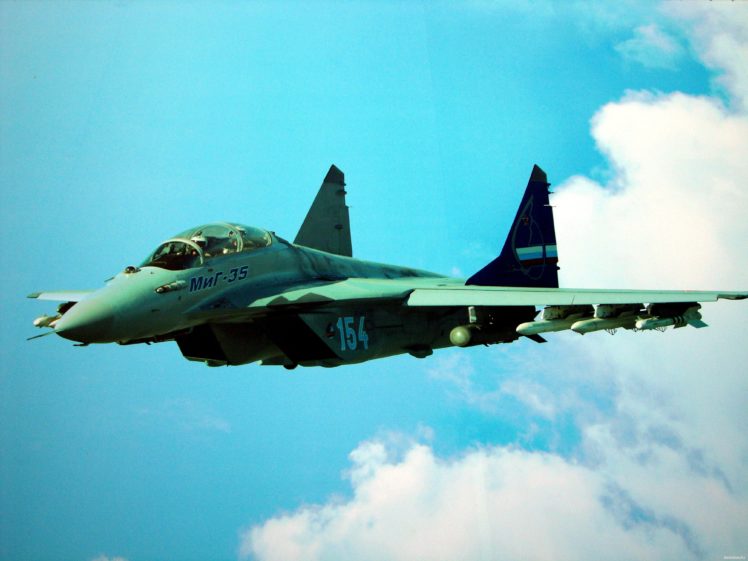 mig 35, Fighter, Jet, Russian, Airplane, Plane, Military, Mig,  6 HD Wallpaper Desktop Background