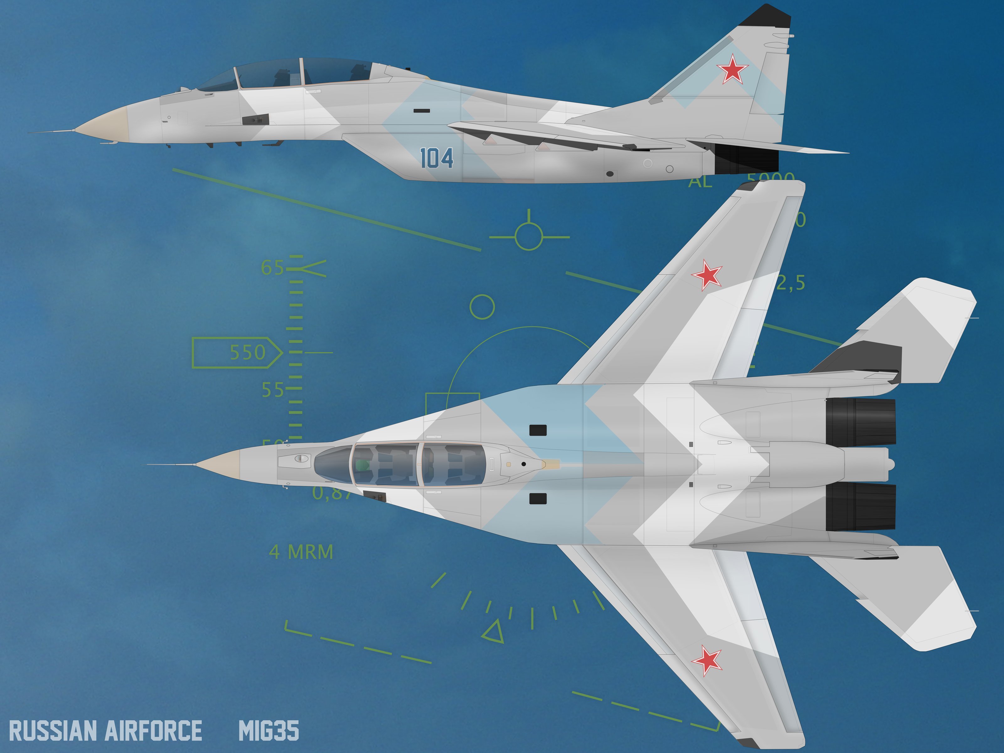 mig 35, Fighter, Jet, Russian, Airplane, Plane, Military, Mig,  17 Wallpaper