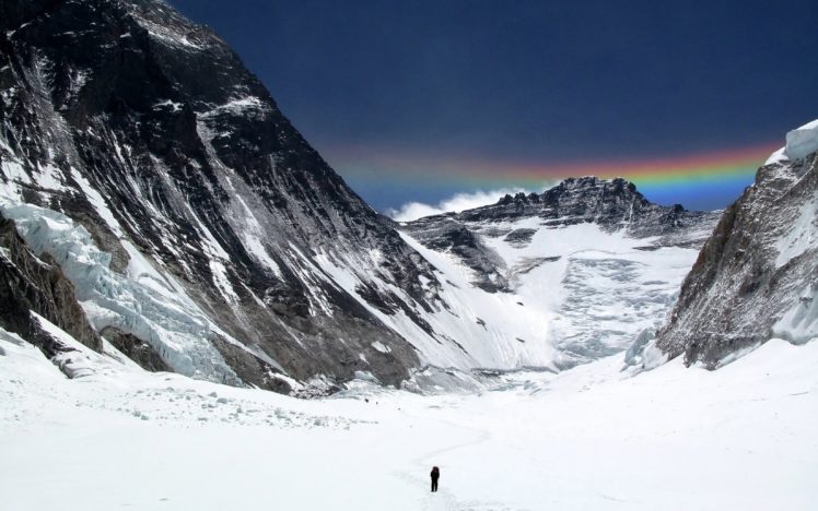 mountains, Snow, Snow, Landscapes, Mountaineers, Mount, Everest HD Wallpaper Desktop Background