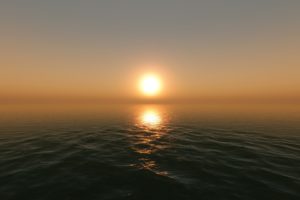 sunset, Landscapes, Nature, Screenshots, Game, Sea
