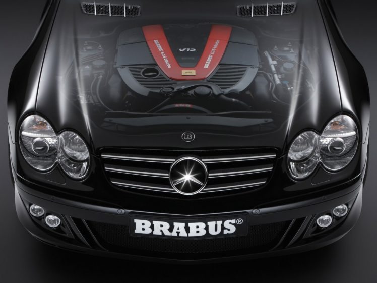 brabus, Cutaway, Roadster, Class, Mercedes, Benz, Hood, Mercedes, Benz, Sl HD Wallpaper Desktop Background