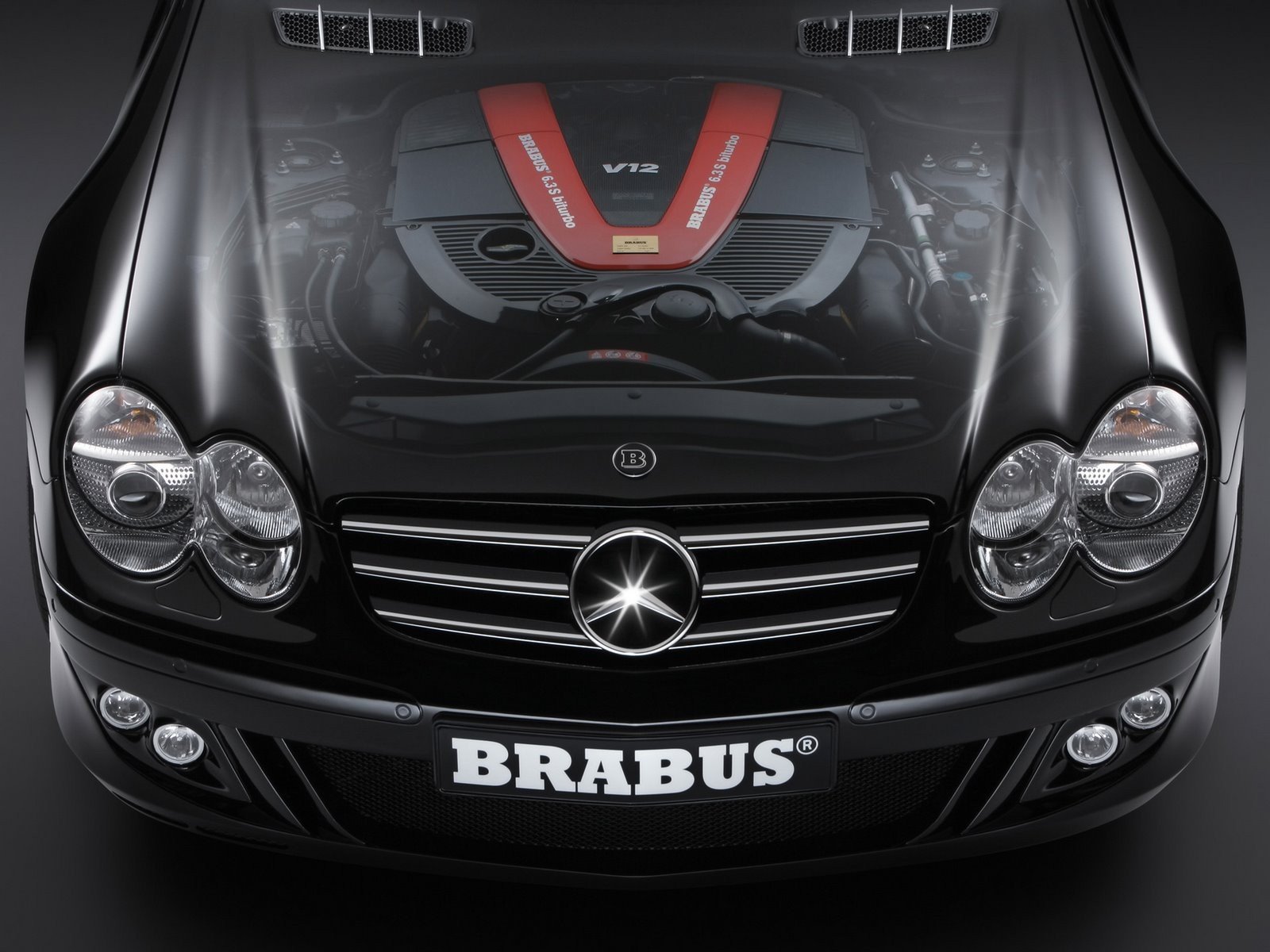 brabus, Cutaway, Roadster, Class, Mercedes, Benz, Hood, Mercedes, Benz, Sl Wallpaper