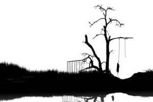 death, Trees, Artwork, White, Background