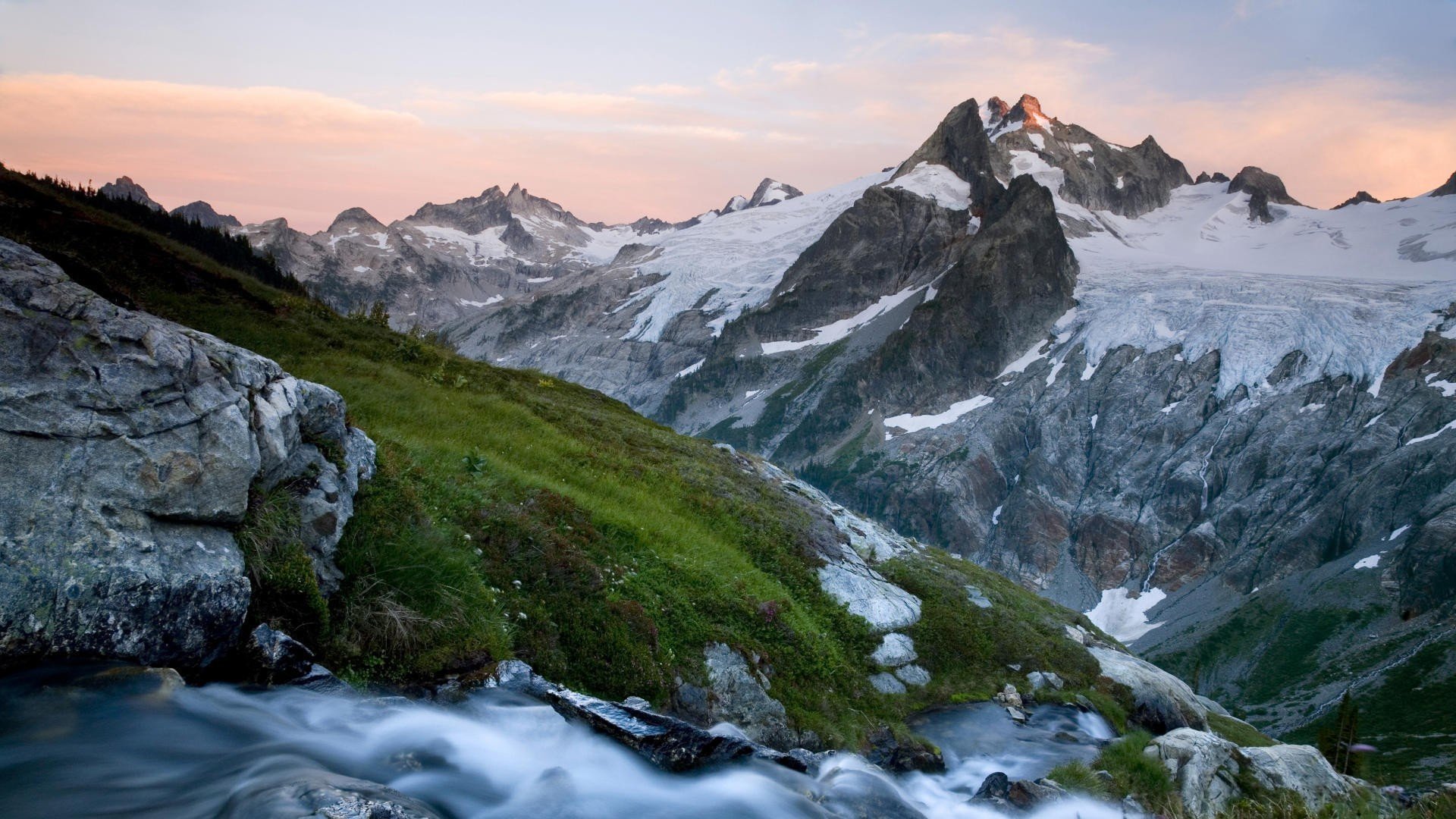 mountains, Landscapes, Nature, Snow, Glacier, Washington, State Wallpaper