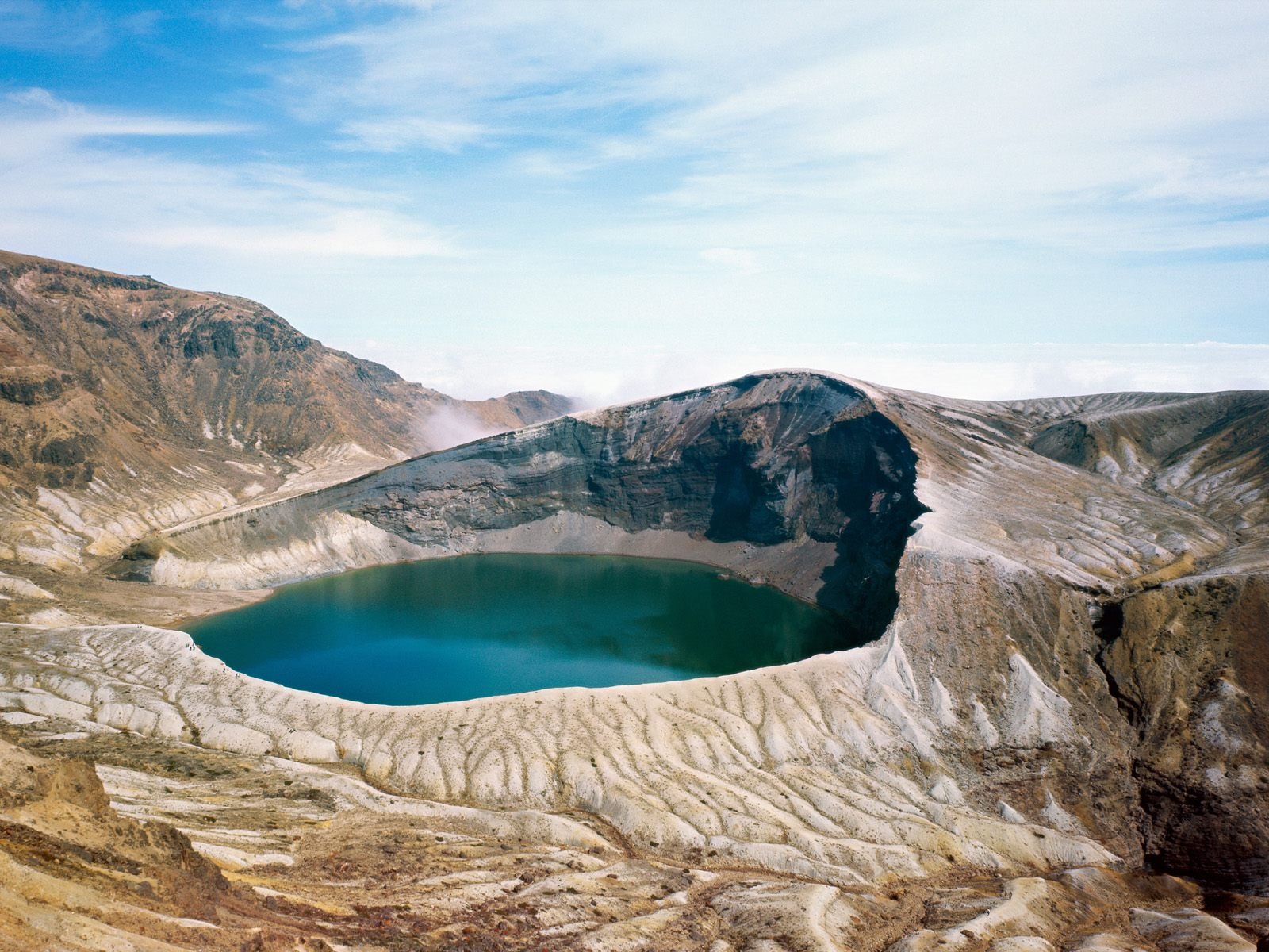 mountains, Landscapes, Crater, Lakes, Skyscapes Wallpaper