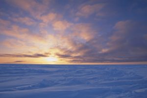 sunset, Ice, Clouds, Canada, Arctic