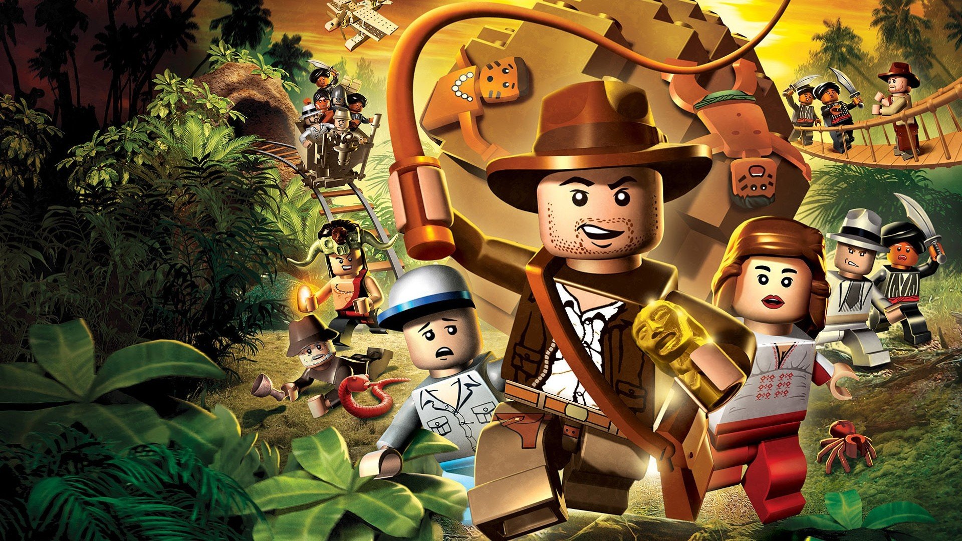 indiana, Jones, Artwork, Legos Wallpaper