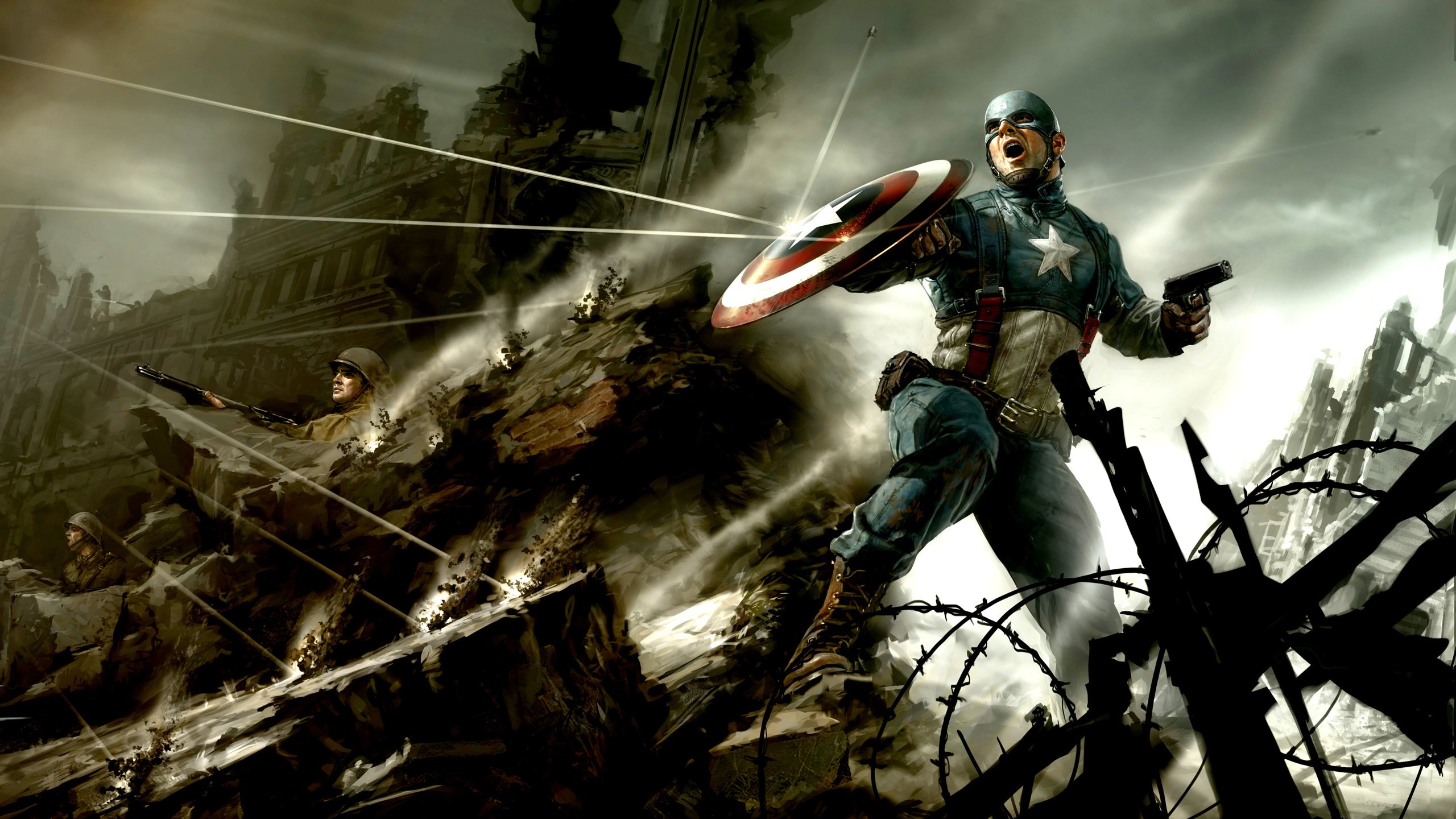 captain, America, Concept, Art, Captain, America , The, First, Avenger Wallpaper