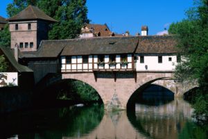 germany, Bridges, Bavaria, Rivers, Pegnitz, River