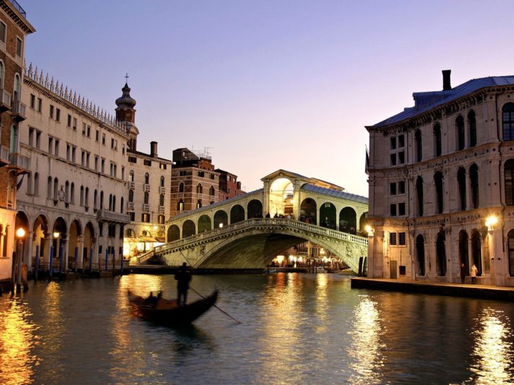 venice, Grand, Italy, Rialto, Bridge, Canal HD Wallpaper Desktop Background
