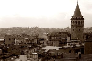 sepia, Monochrome, Istanbul, Galata, Tower