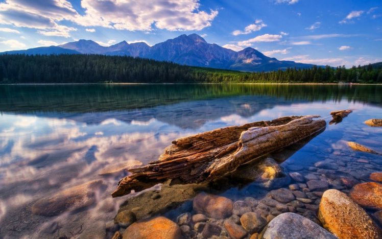 mountains, Landscapes, Lakes, Reflections HD Wallpaper Desktop Background