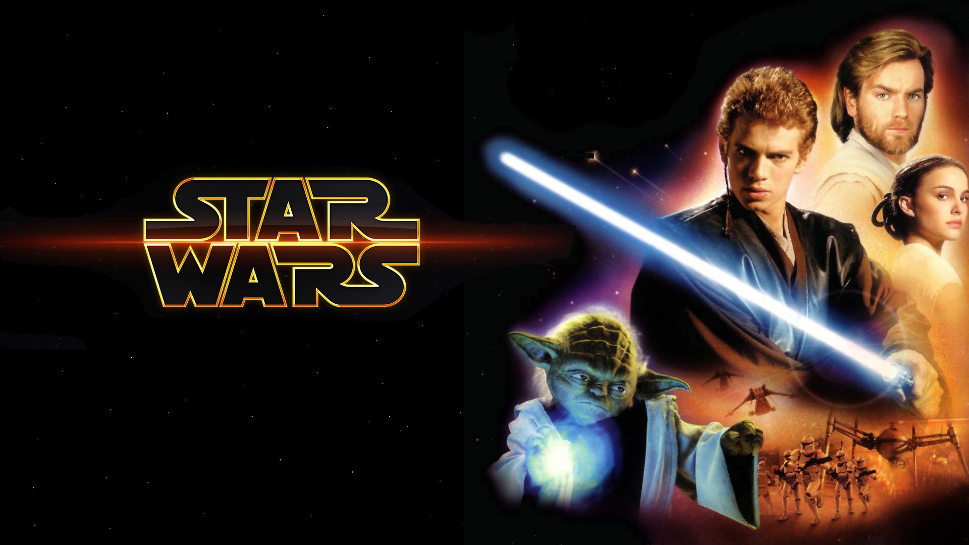 star, Wars, Attack, Clones, Sci fi, Action, Futuristic, Movie, Film, Poster Wallpaper