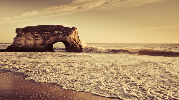 ocean, Landscapes, Nature, Sand, Waves, Rocks, Sea, Shorelines, Sea, Beaches HD Wallpaper Desktop Background