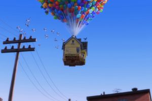 pixar, Up,  movie , Balloons