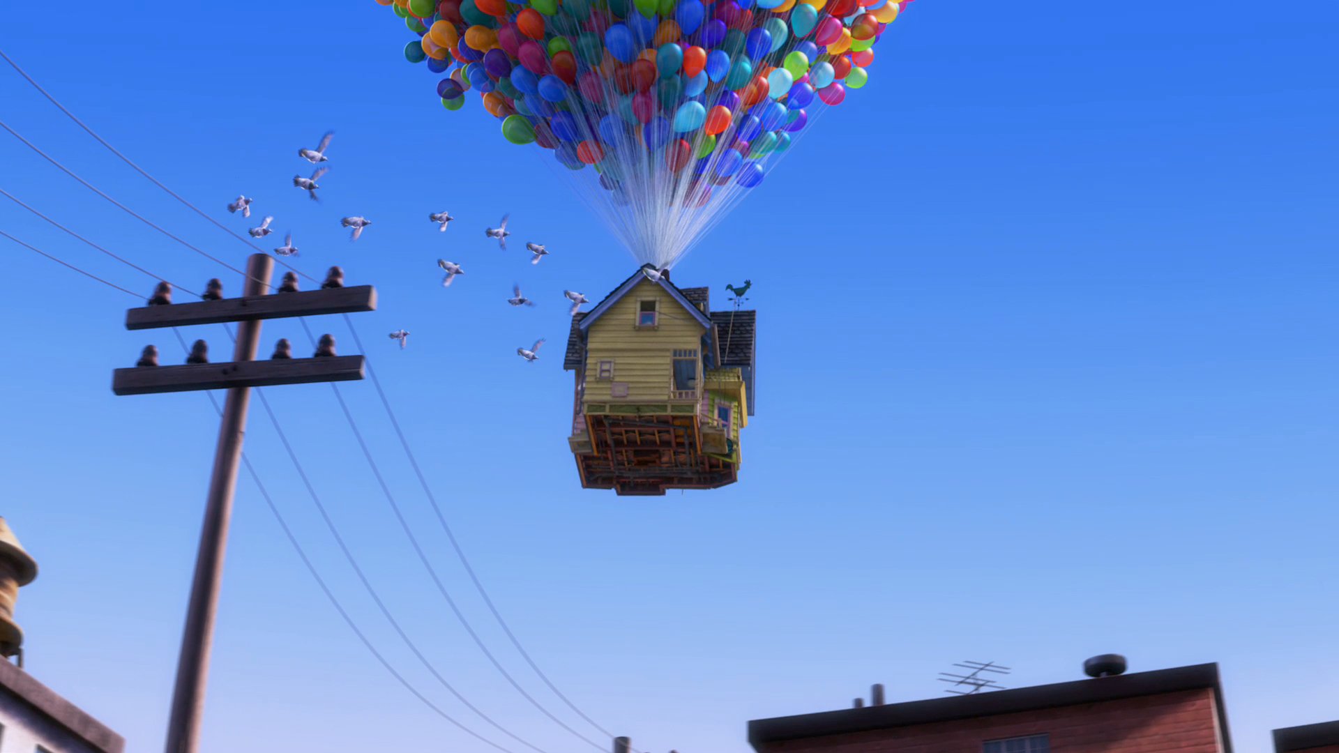 pixar, Up,  movie , Balloons Wallpaper