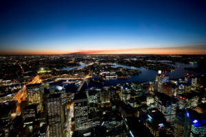 australia, Sydney, Skyline, Cityscape, Cities, Architecture, Buildings, Skyscrapers, Night, Lights, Hdr, Rivers, Sky, Sunset, Sunrise, Color, Scenic, View