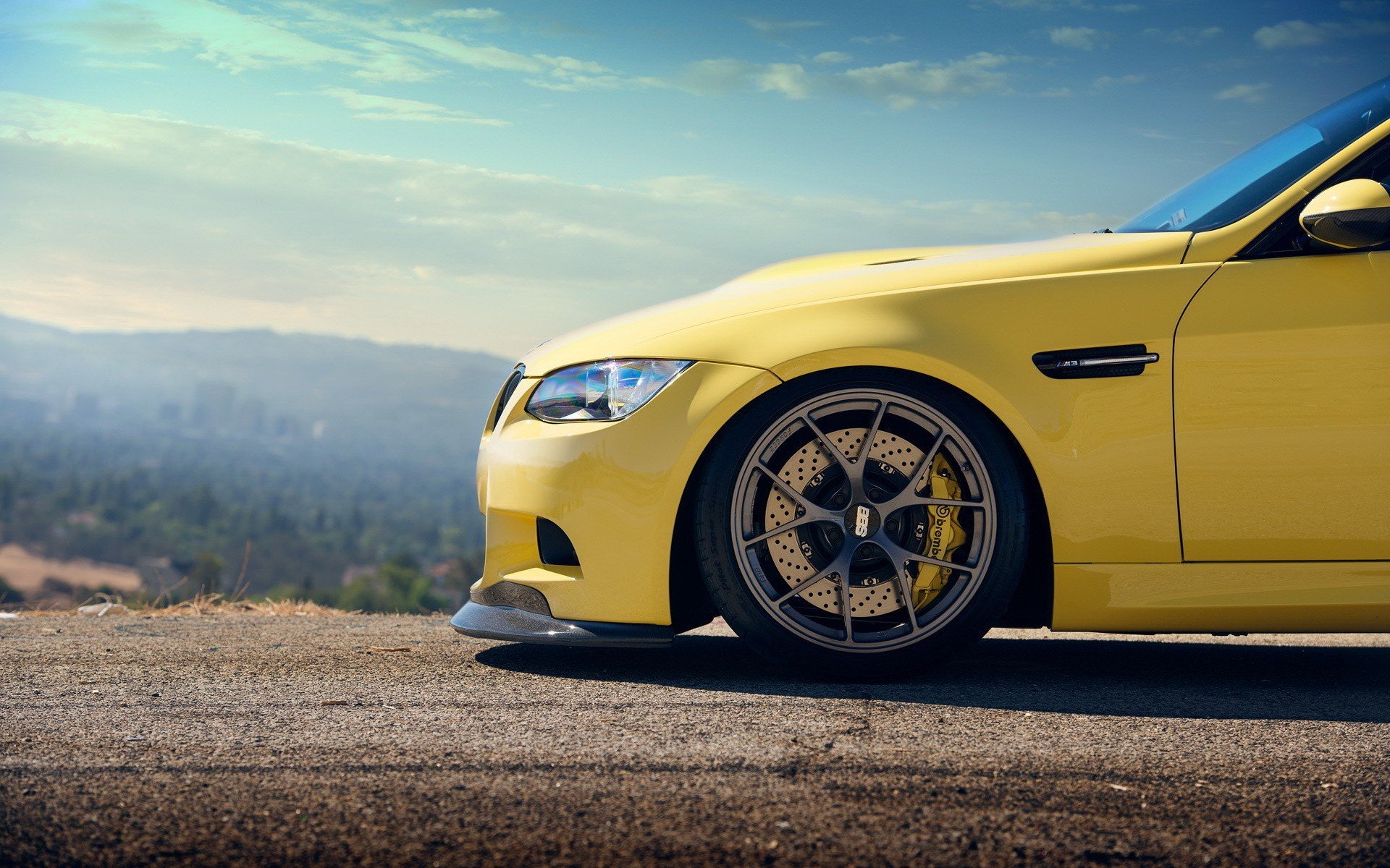bmw, M3, Yellow, Cars Wallpaper