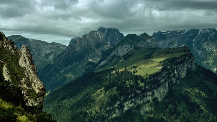 mountains, Landscapes, Forests HD Wallpaper Desktop Background