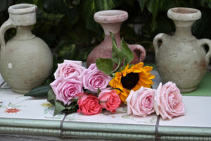 bouquets, Still, Life, Nature, Flowers, Vase, Architecture, Petals, Colors, Ledge