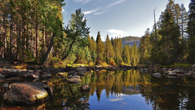 landscapes, Nature, Trees, Lakes, Reflections, Landmark HD Wallpaper Desktop Background