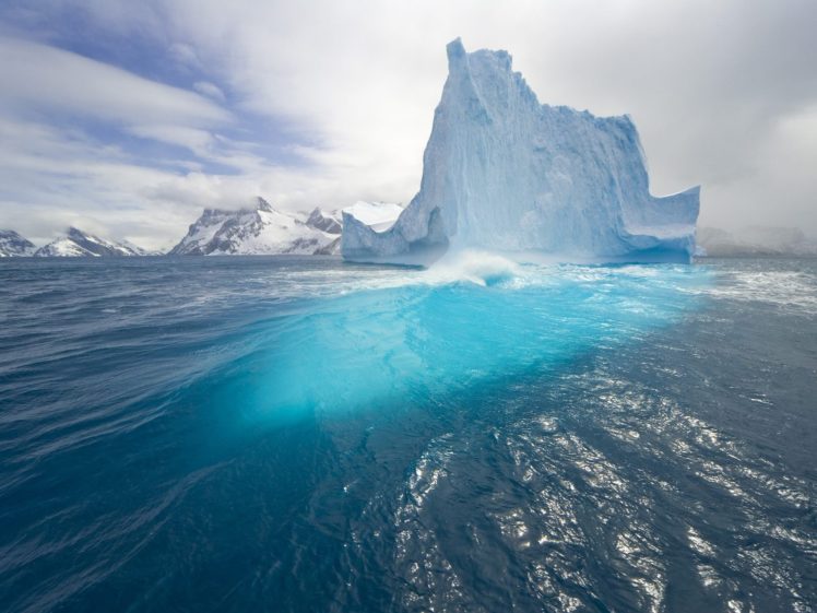 water, Blue, Icebergs, Sea HD Wallpaper Desktop Background