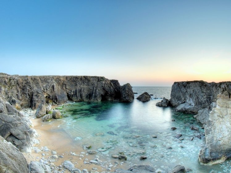 ocean, Rocks HD Wallpaper Desktop Background