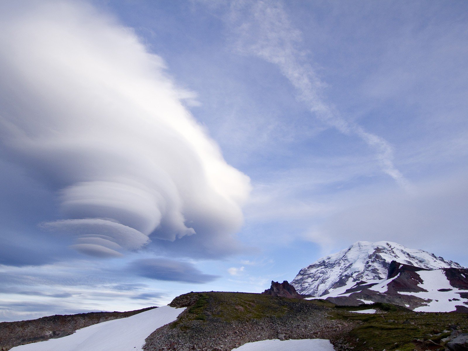clouds, Little, National, Park, Washington, Mount, Rainier Wallpaper
