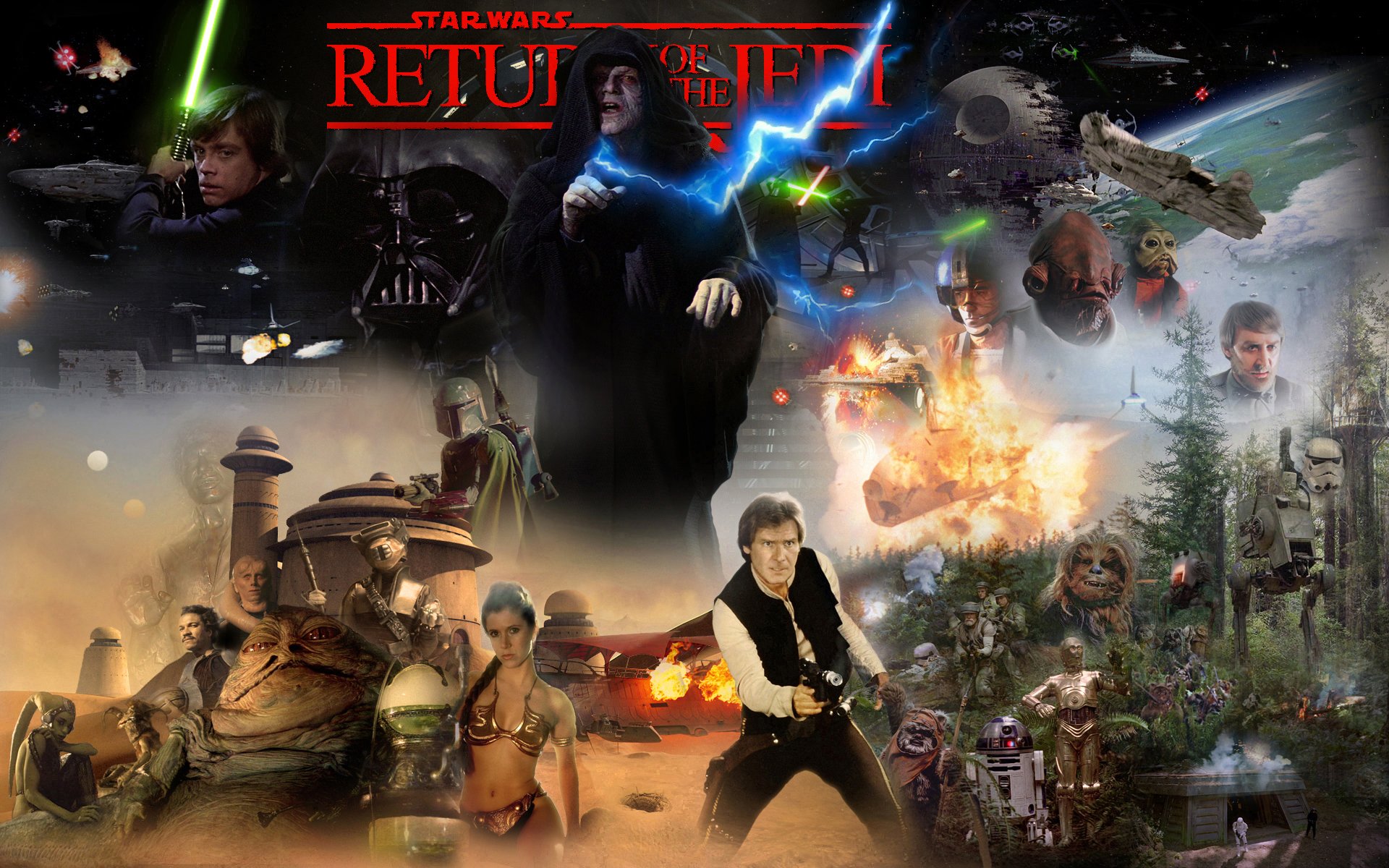 star, Wars, Return, Jedi, Sci fi, Futuristic, Movie, Film,  10 Wallpaper