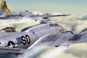 airplanes, B 17, Flying, Fortress, Widescreen