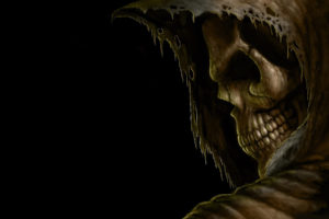 grim, Reaper, Death, Dark, Skull, Hood, Eyes, Evil, Scary, Spooky, Creepy, Teeth, Black, Halloween