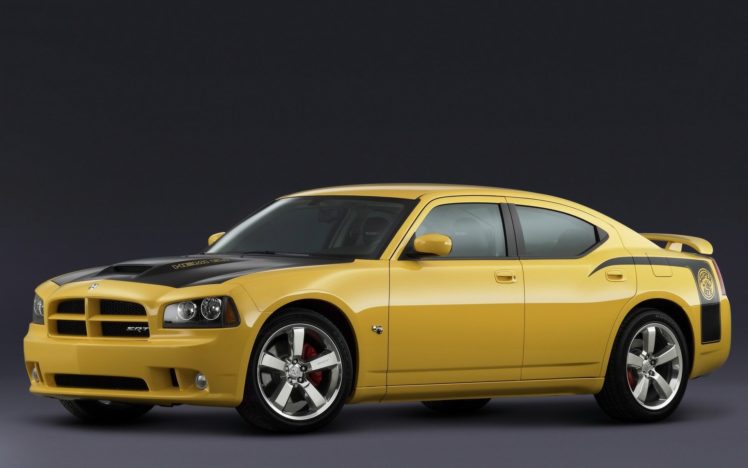 cars, Dodge, Dodge, Charger, Srt8, Black, And, Yellow HD Wallpaper Desktop Background