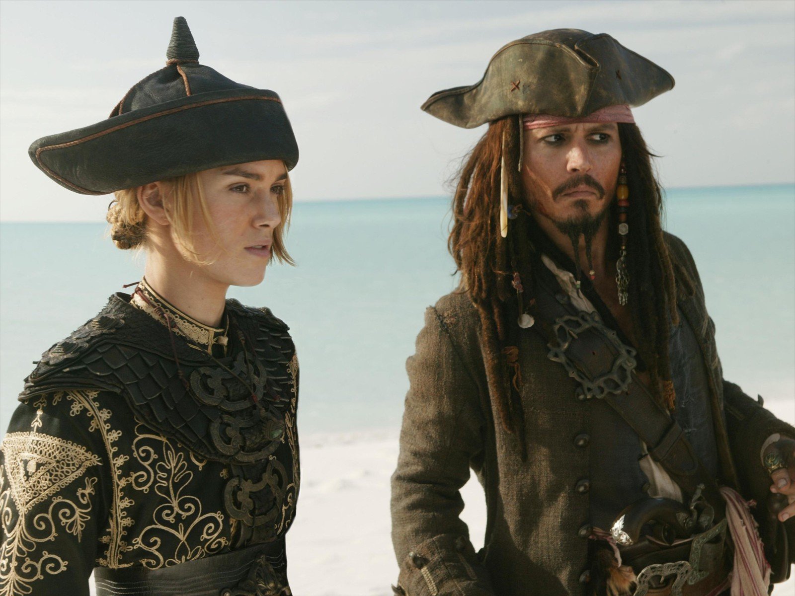 Keira Knightley Pirates Of The Caribbean Johnny Depp Captain Jack Sparrow Elizabeth 0234