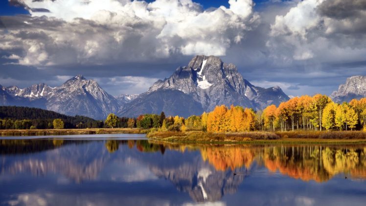 mountains, Landscapes, Nature, Trees, Autumn, Forests, Lakes, Rivers HD Wallpaper Desktop Background