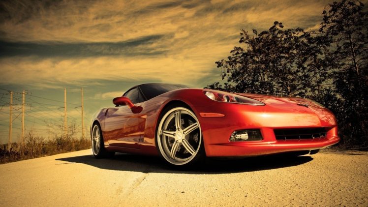 chevrolet, Corvette, Red, Cars HD Wallpaper Desktop Background