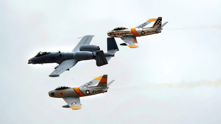 aircraft, F 86, Sabre, A 10, Thunderbolt, Ii HD Wallpaper Desktop Background