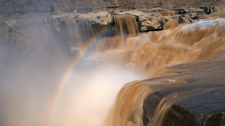 landscapes, Nature, Rainbows, Waterfalls HD Wallpaper Desktop Background