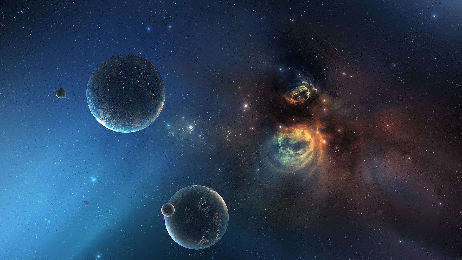 outer, Space, Planets Wallpaper