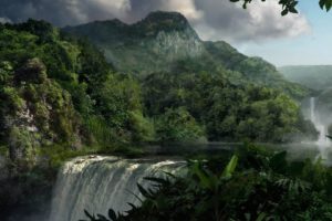 landscapes, Jungle, Waterfalls