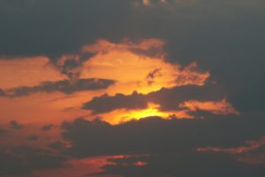 sunset, Clouds, Sun