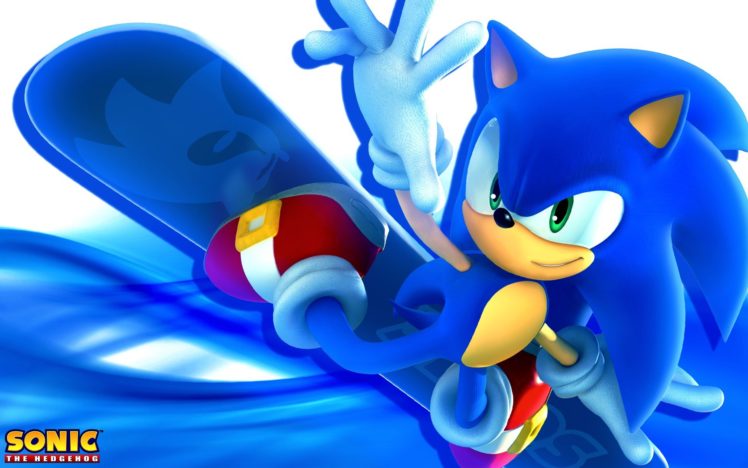 sonic, The, Hedgehog, Video, Games, Snowboarding, Game, Characters, Sonic, Team HD Wallpaper Desktop Background