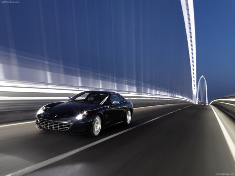 black, Cars, Ferrari, 612, Scaglietti HD Wallpaper Desktop Background